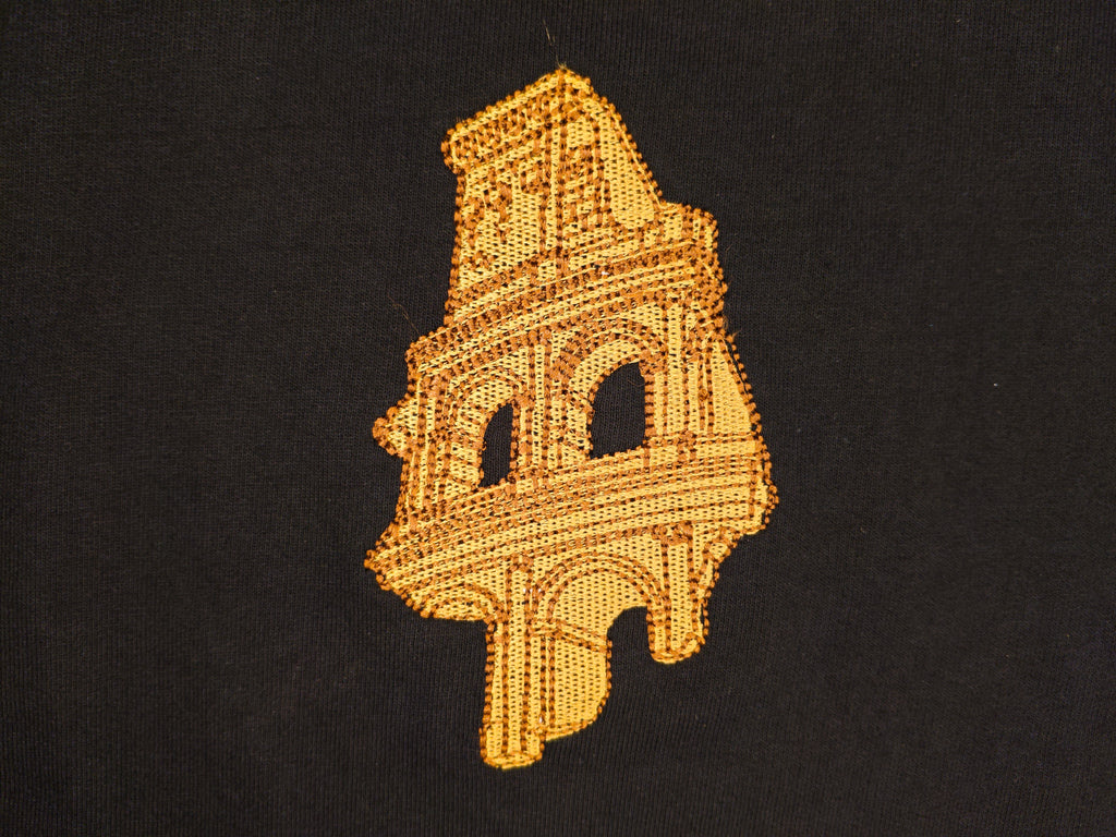 Roman Colosseum Black Oversized T-shirt