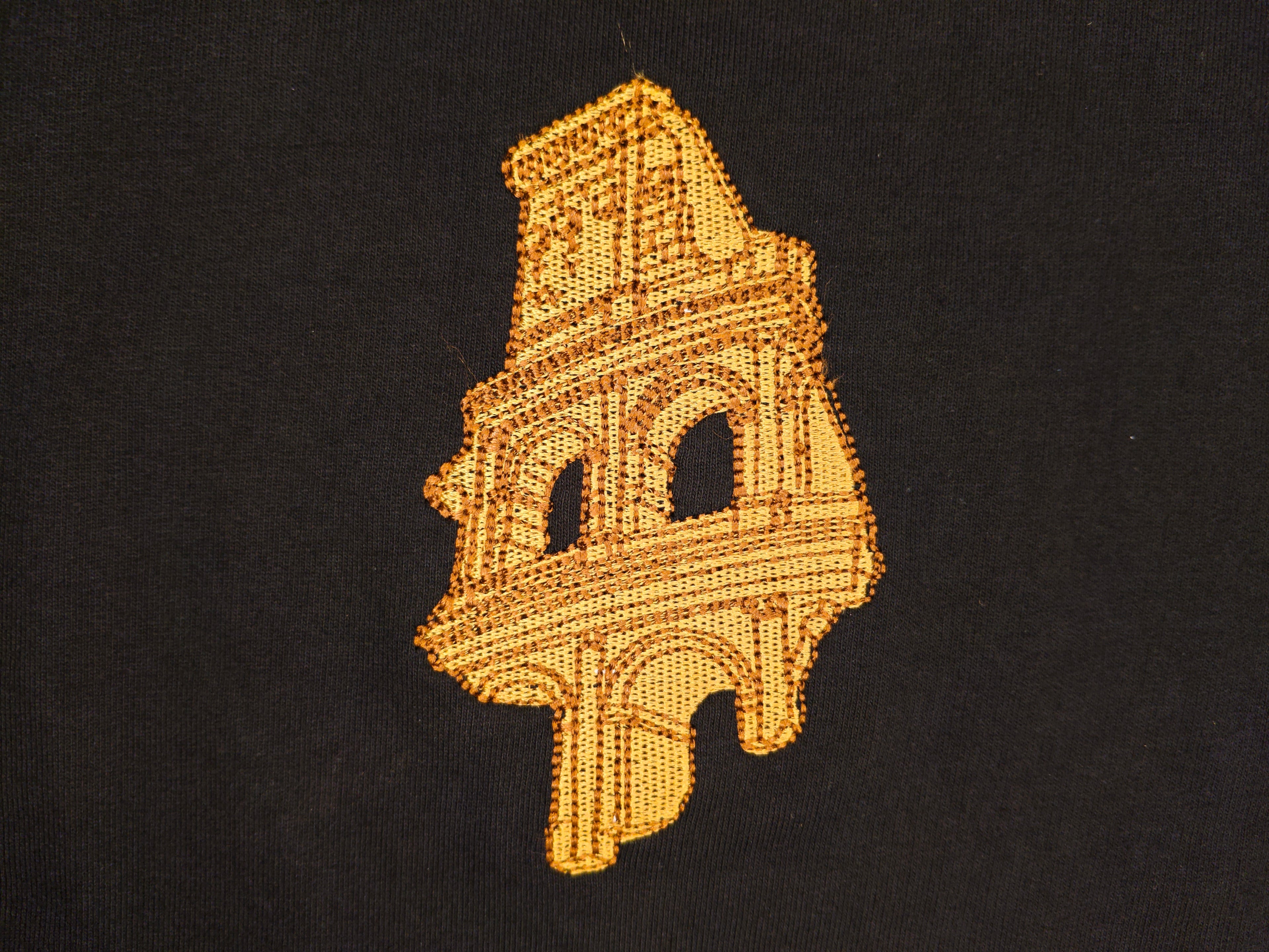 Roman Colosseum Black Oversized T-shirt