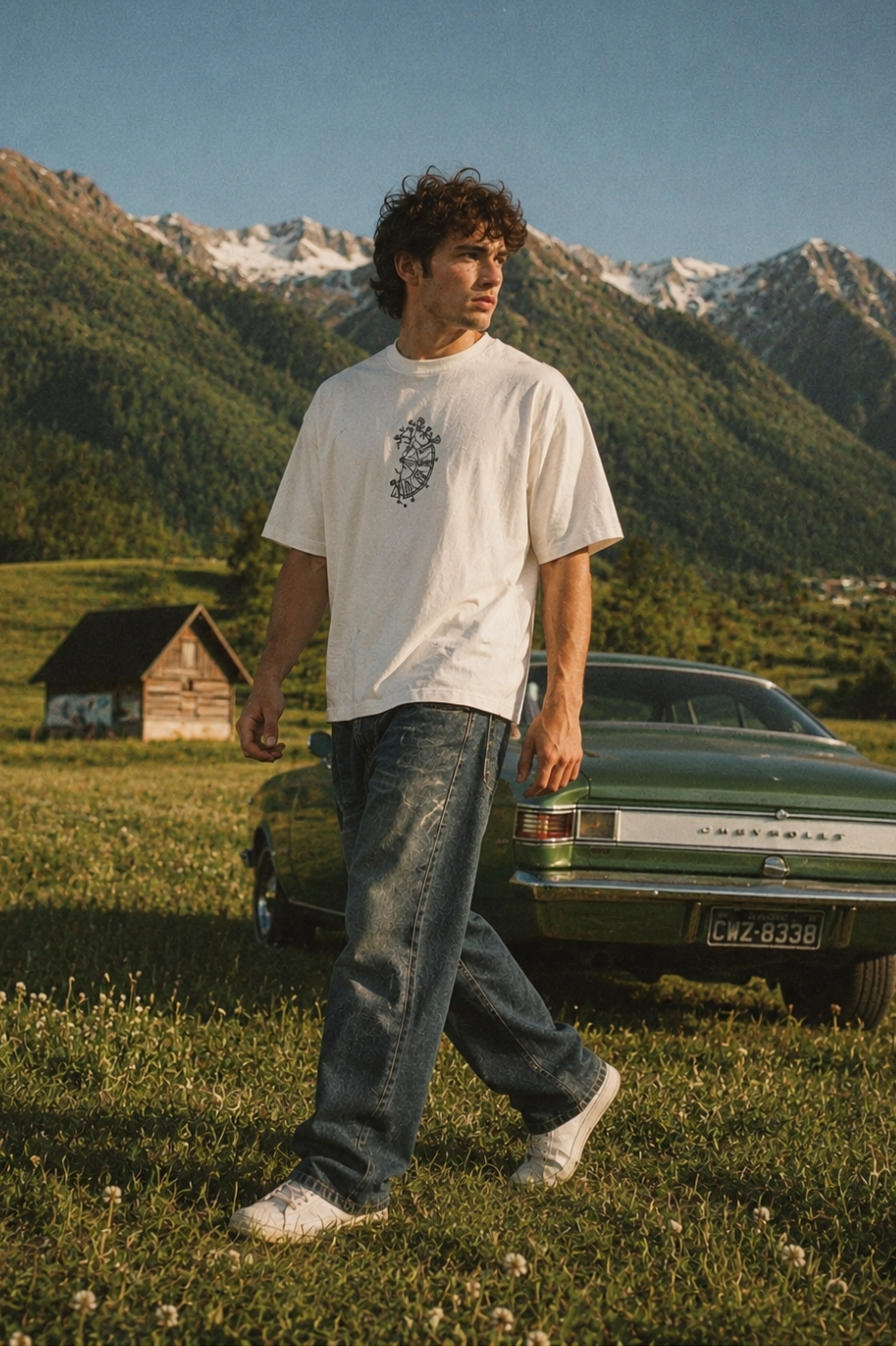 Broken Clock Off White Oversized T-shirt